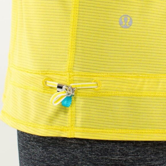 Lululemon Run Ta Ta Topper Tank Top Twin Stripe Sizzle (yellow) White XS Size 4 - Picture 13 of 16